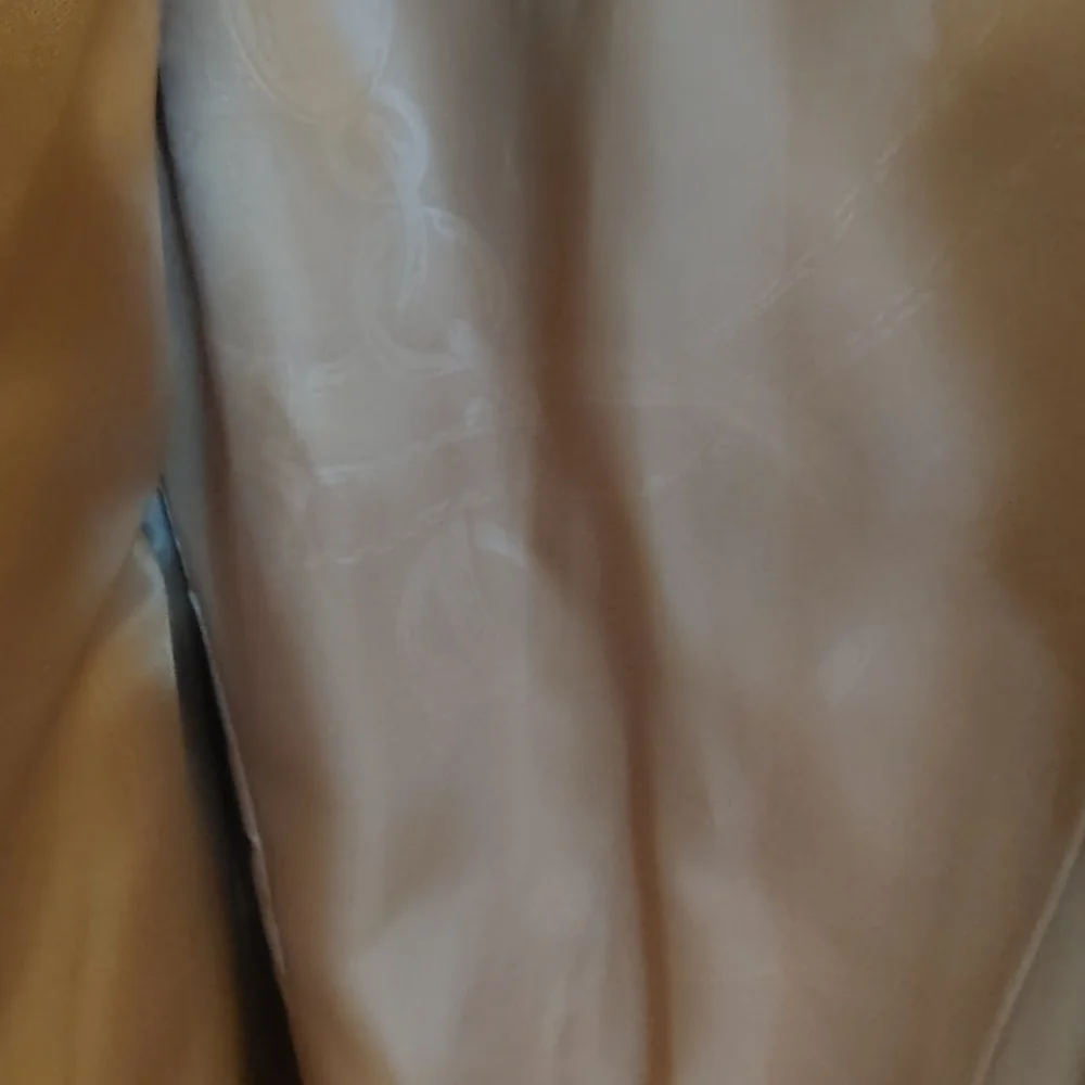 Beige Wool Coat with Black Accents - Picture 9 of 9